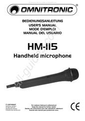 Omnitronic HM-115 Mode D'emploi