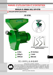 Micul Fermier GF-0758 Manuel D'utilisation Et D'entretien