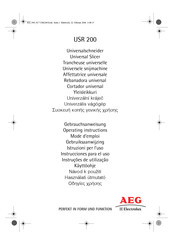 AEG Electrolux USR 200 Mode D'emploi