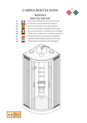 M&M CABINA DOCCIA 90X90 Notice D'installation, D'utilisation Et D'entretien