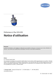 schmalz SCG-HSS Notice D'utilisation