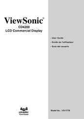 ViewSonic CD4200 Guide De L'utilisateur