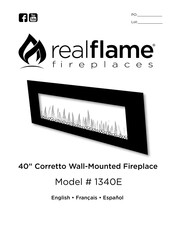 RealFlame 1340E Guide D'utilisation