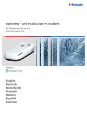 Webasto Cool Top Trail 20 Instructions D'installation Et D'utilisation