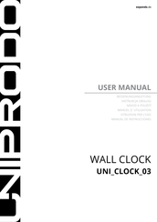UNIPRODO UNI CLOCK 03 Manuel D'utilisation