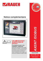 Rauch AXENT ISOBUS Notice Originale