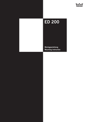 Dorma ED 200 Instructions De Montage