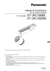 Panasonic ET-JPC100BE Mode D'installation