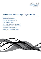 pico Technology Automotive Oscilloscope Diagnostic Kit Guide De Démarrage