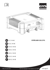 GYS FLASH 18.12 PL Mode D'emploi