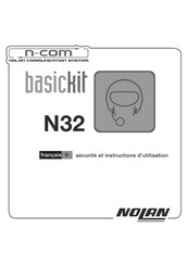 Nolan n-com basickit N32 Sécurité Et Instructions D'utilisation