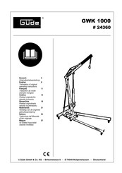 Güde GWK 1000 Traduction Du Mode D'emploi D'origine