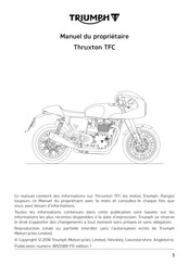 Triumph Thruxton TFC Mode D'emploi