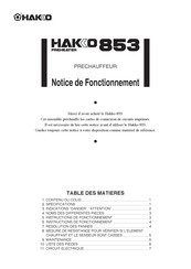 Hakko 853 Notice De Fonctionnement