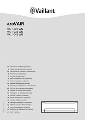 Vaillant aroVAIR VA 1-035 WN Notice D'installation Et De Maintenance
