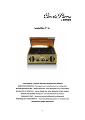LENCO Classic Phono TT-41OK Manuel De L'utilisateur