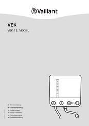 Vaillant VEK Serie Notice D'emploi