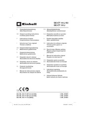 EINHELL 21051 Instructions D'origine