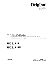 Pottinger HIT 810 N Notice D'utilisation