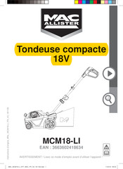 Mac allister MCM18-LI Mode D'emploi