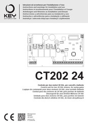 Key Automation CT202 24L Instructions Et Avertissements Pour L'installation Et L'usage