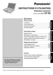 Panasonic CF-52AJCBULF Instructions D'utilisation