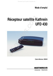 Kathrein UFD 430 Mode D'emploi