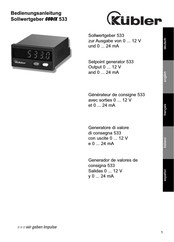 Kübler CODIX 533 Mode D'emploi