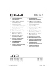 EINHELL GE-CM 43 Li M Instructions D'origine