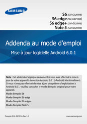 Samsung Galaxy Note 5 Complément Au Mode D'emploi
