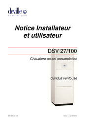deville DSV 27/100 Notice Installateur Et Utilisateur
