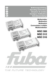 Fuba MSC 512 Consignes D'utilisation