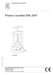 KaVo EWL 5407 Instructions De Service