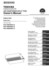 Toshiba RAV-SM564SDT-E Manuel Du Propriétaire