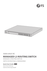 FS S5850-24S2C-DC Guide De Démarrage Rapide