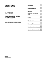 Siemens SIMATIC NET SCALANCE S623 Manuel De Mise En Service Et De Montage