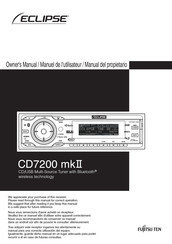 Fujitsu Ten Eclipse CD7200 mkII Manuel De L'utilisateur