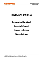 Dictator 50 BK-Z Manuel Technique