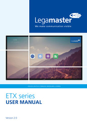 Legamaster ETX-8620 Manuel De L'utilisateur