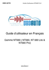 Foxwell OBD AUTO NT 680 Lite Guide D'utilisateur