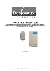 DESJOYAUX PISCINES JD CONTROL Manuel D'instructions Et D'utilisation