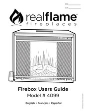 RealFlame Firebox 4099 Guide De L'utilisateur