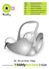 KIDDY evo-luna i-size Notice De L'utilisateur
