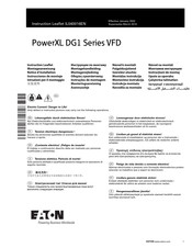 Eaton PowerXL DG1VFD Serie Notice D'installation