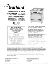 Garland 36 E Serie Manuel D'installation Et D'utilisation