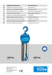 Güde 55103 Traduction Du Mode D'emploi D'origine