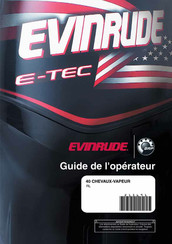 BRP E-TEC EVINRUDE 40 CV Guide De L'opérateur