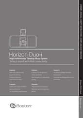 Boston Horizon Duo-i Manuel D'instructions
