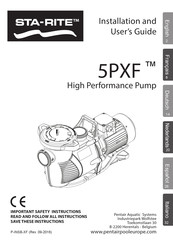 Pentair STA-RITE 5PXF Guide D'installation Et D'utilisation