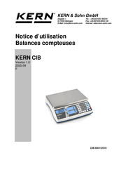 Kern And Sohn CIB Serie Notice D'utilisation